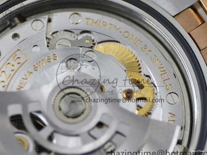 MiroTime 0310 Tailored DateJust 41 126331 SS RG TWF 1:1 Best Edition 904L Steel Gray Dial Green Roman on SS RG Jubilee Bracelet VR 2450